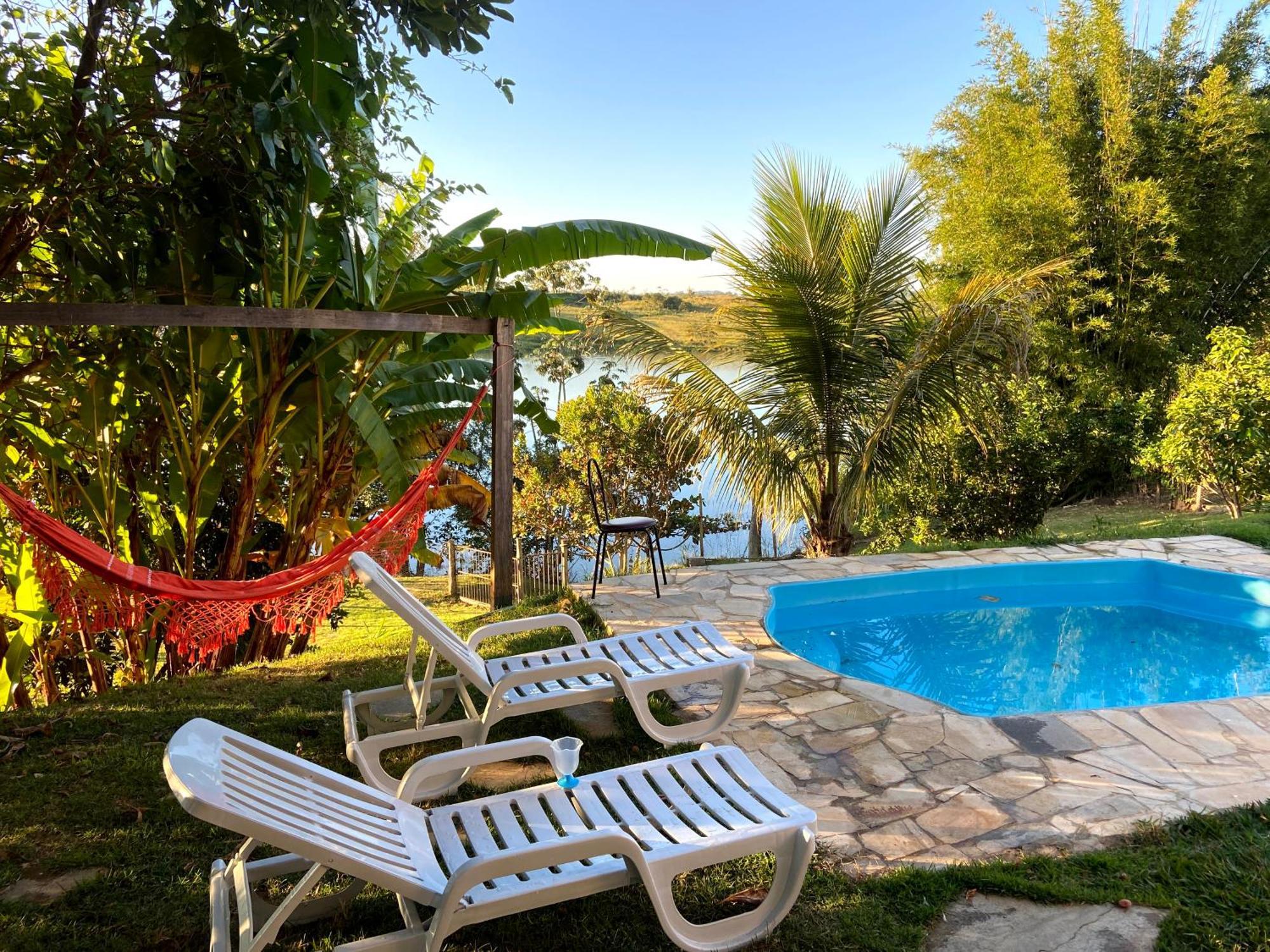 Casa Com Piscina Fundo Pra Represa E Ar Condicionado Casinhabrancadevaranda Ijaci Esterno foto