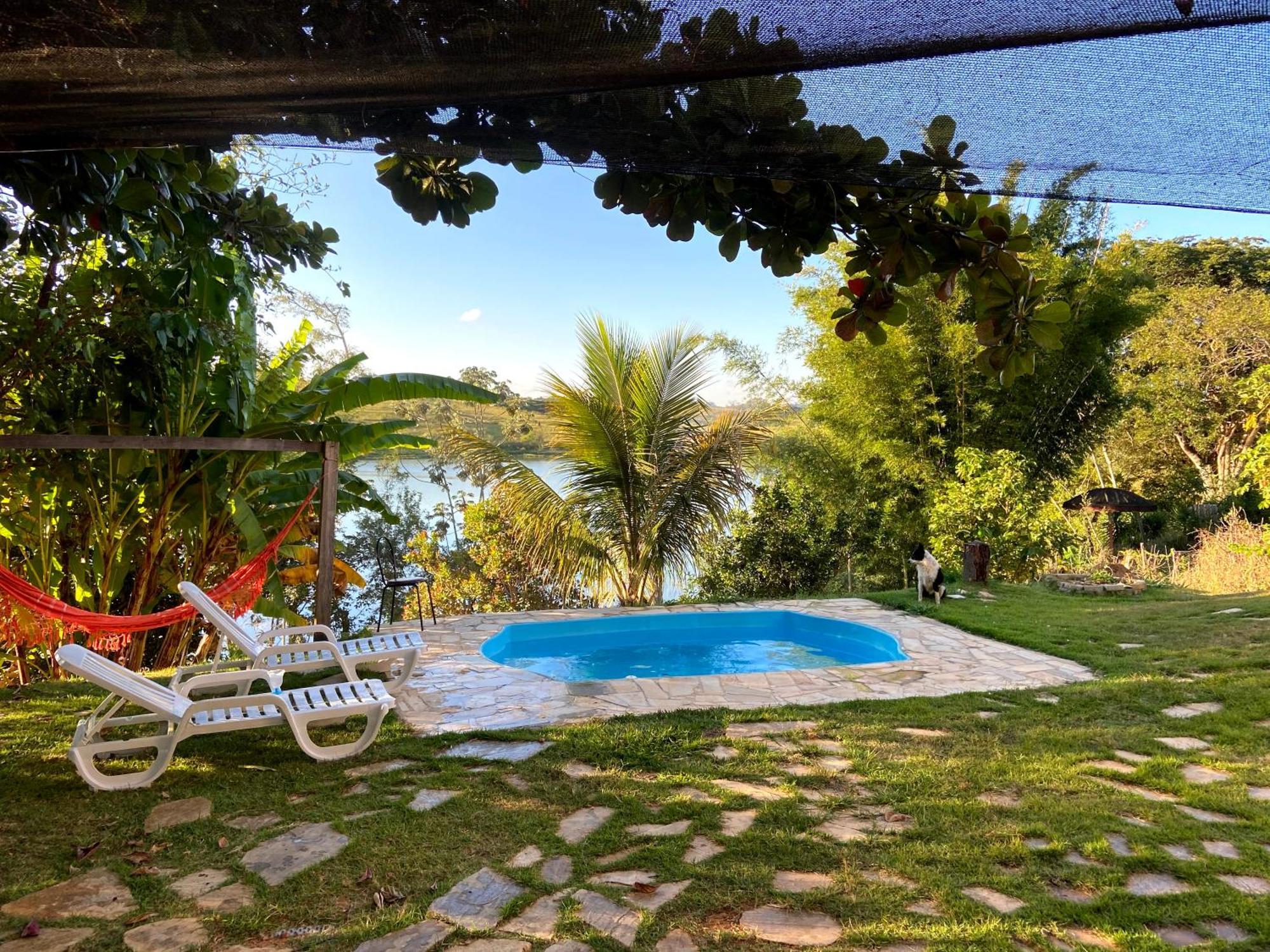 Casa Com Piscina Fundo Pra Represa E Ar Condicionado Casinhabrancadevaranda Ijaci Esterno foto